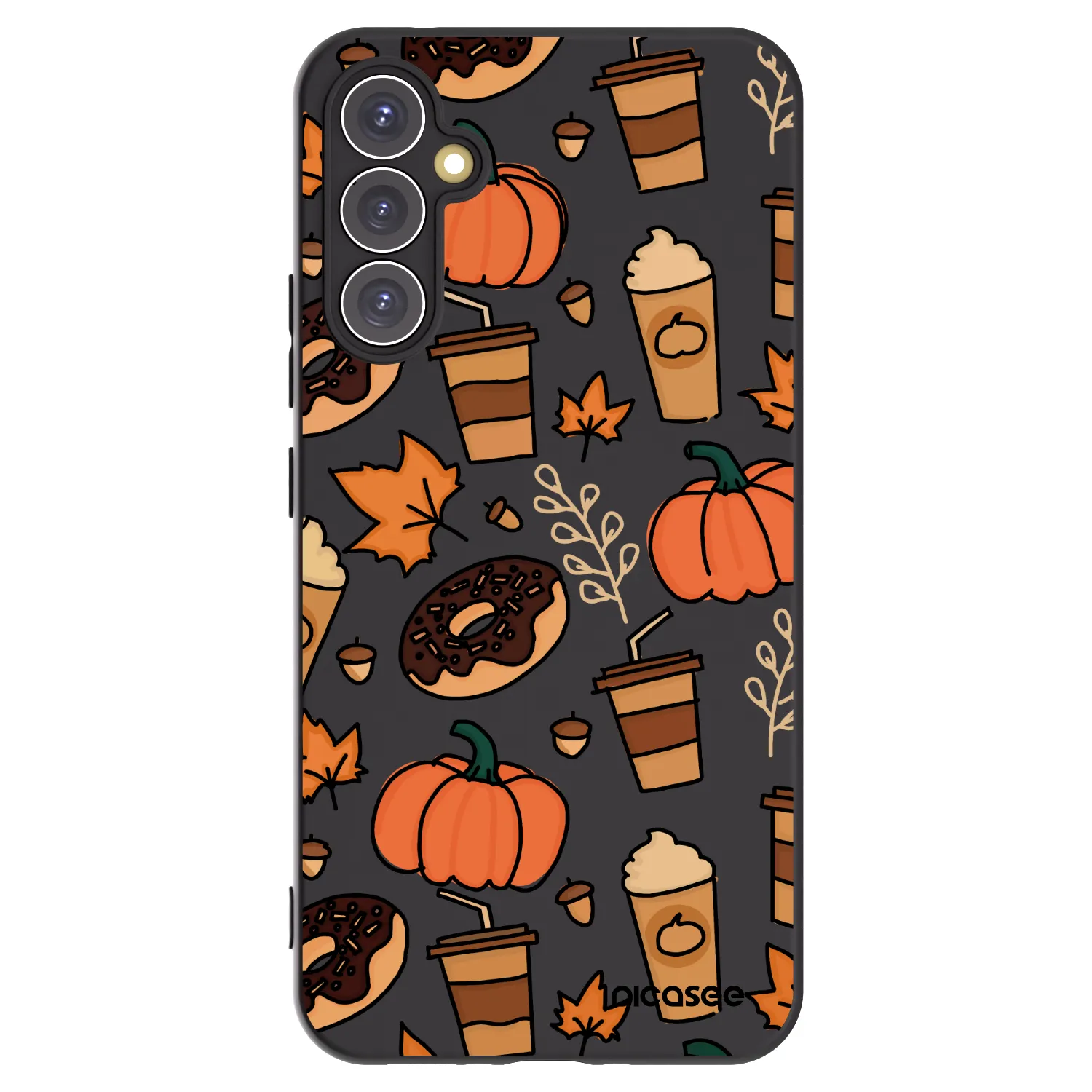 Picasee Μαύρη θήκη σιλικόνης για Samsung Galaxy A34 5G A346B - Fallovers