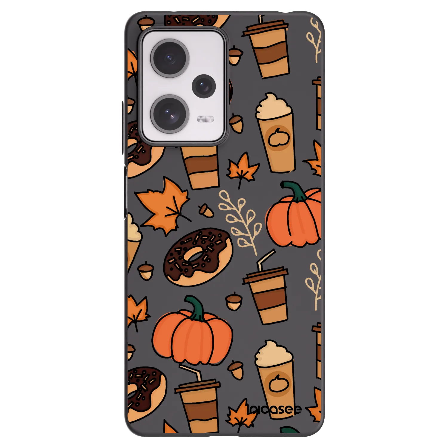 Picasee Μαύρη θήκη σιλικόνης για Xiaomi Redmi Note 12 Pro+ 5G - Fallovers