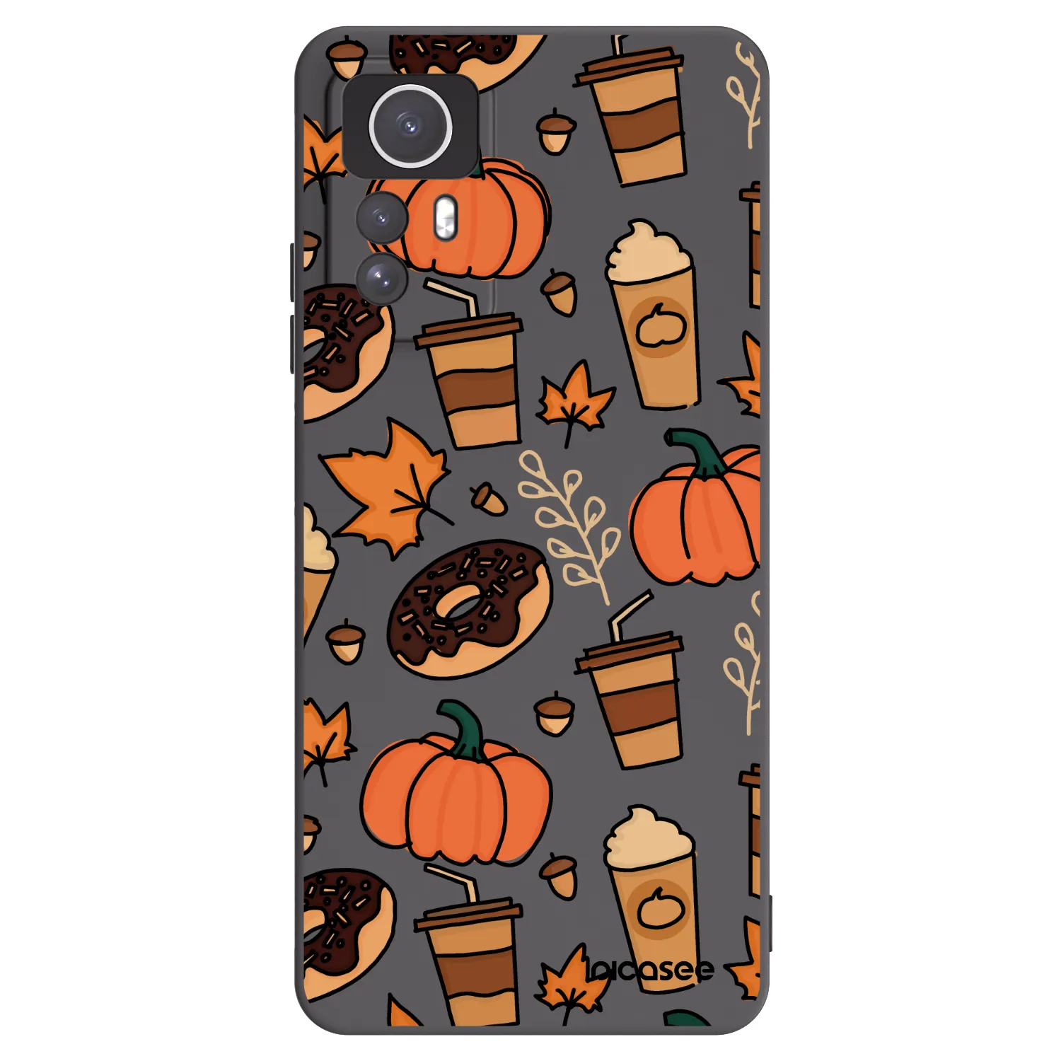 Picasee Μαύρη θήκη σιλικόνης για Xiaomi Redmi Note 12S - Fallovers