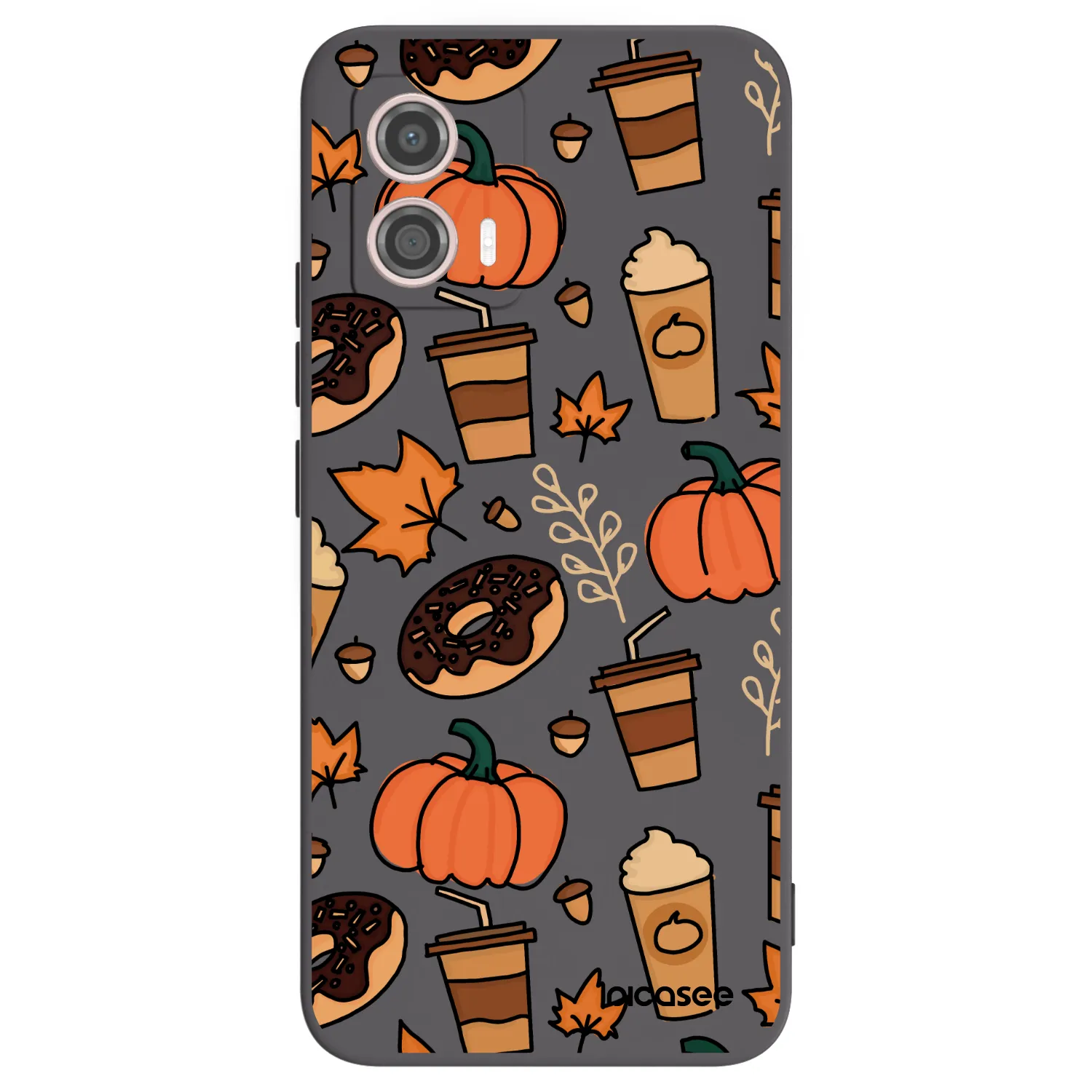 Picasee Μαύρη θήκη σιλικόνης για Motorola Moto G53 5G - Fallovers