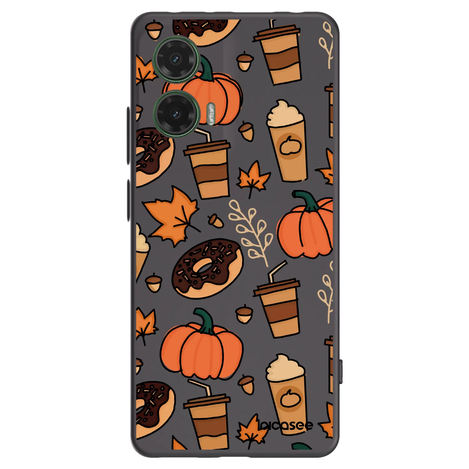 Picasee Μαύρη θήκη σιλικόνης για Motorola Moto G35 5G - Fallovers