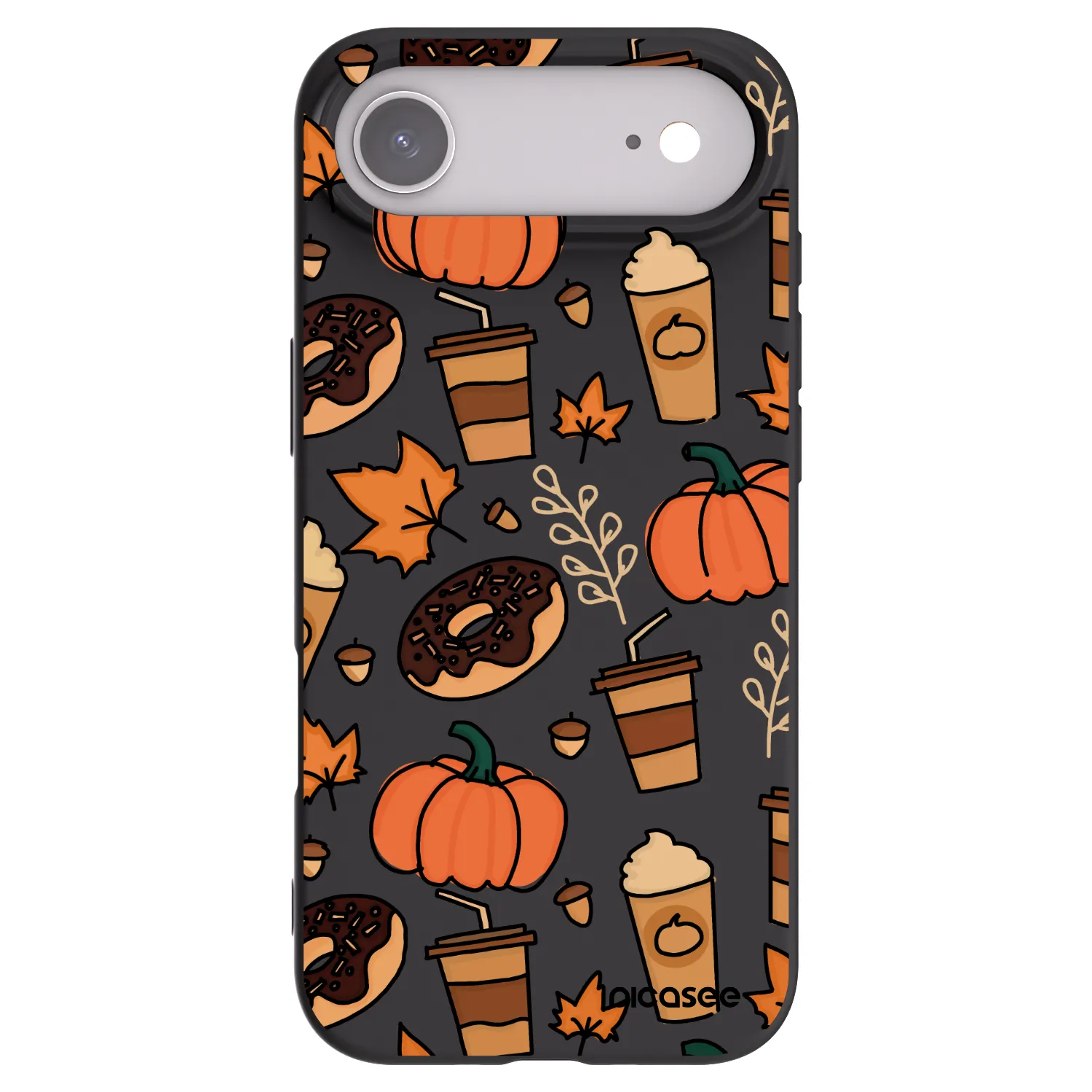 Picasee Μαύρη θήκη σιλικόνης για Apple iPhone Air - Fallovers