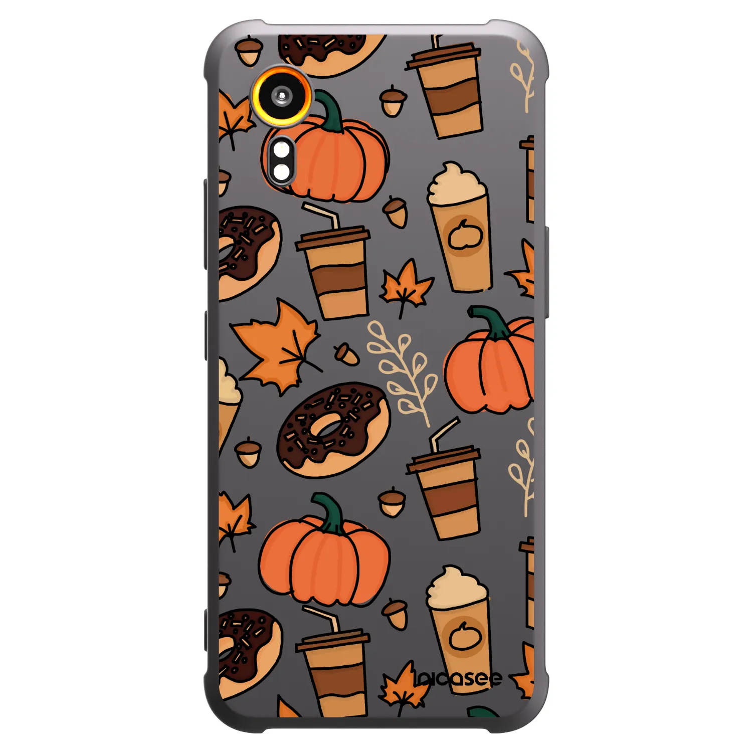 Picasee Μαύρη θήκη σιλικόνης για Samsung Galaxy XCover 7 - Fallovers