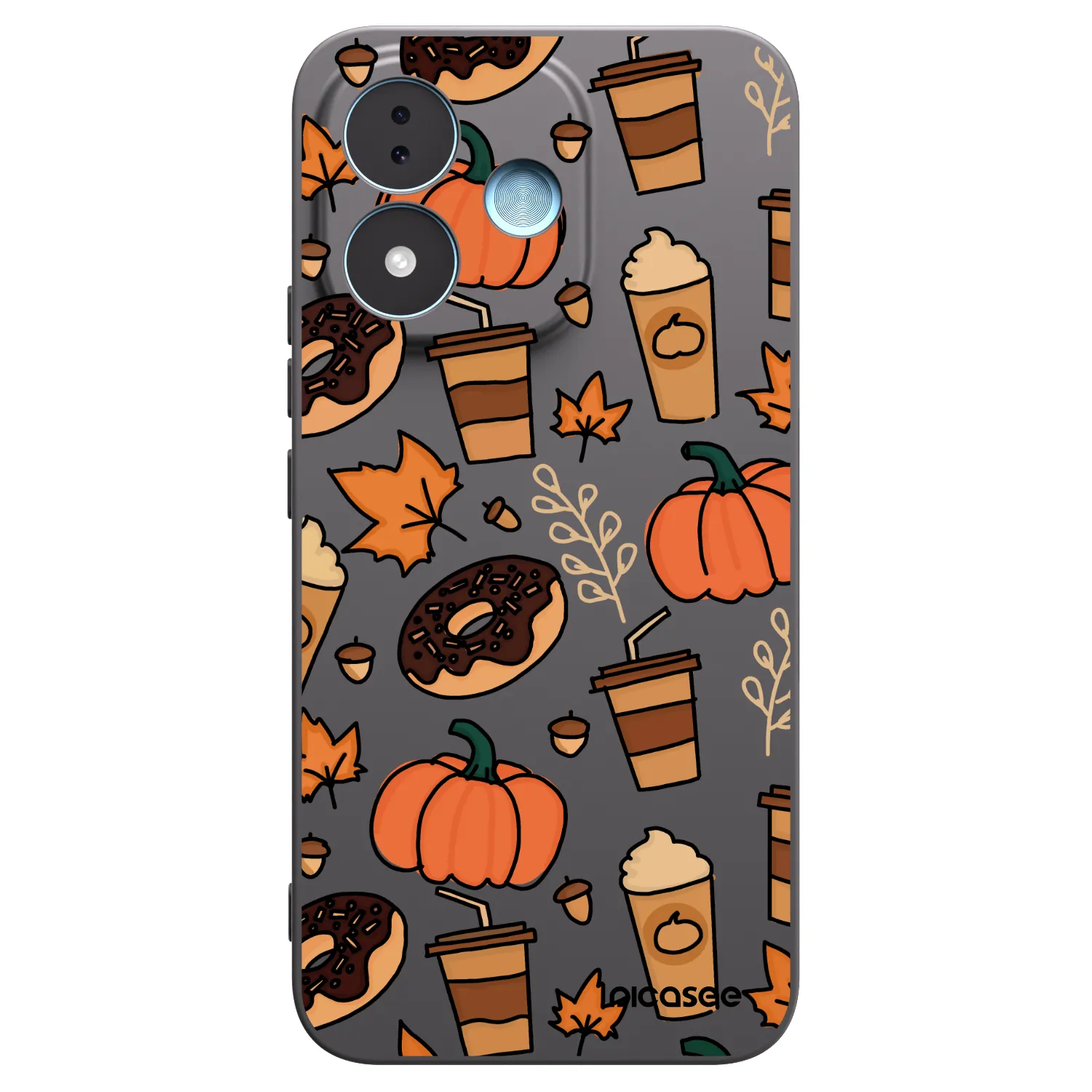 Picasee Μαύρη θήκη σιλικόνης για Xiaomi Redmi Note 17 5G - Fallovers