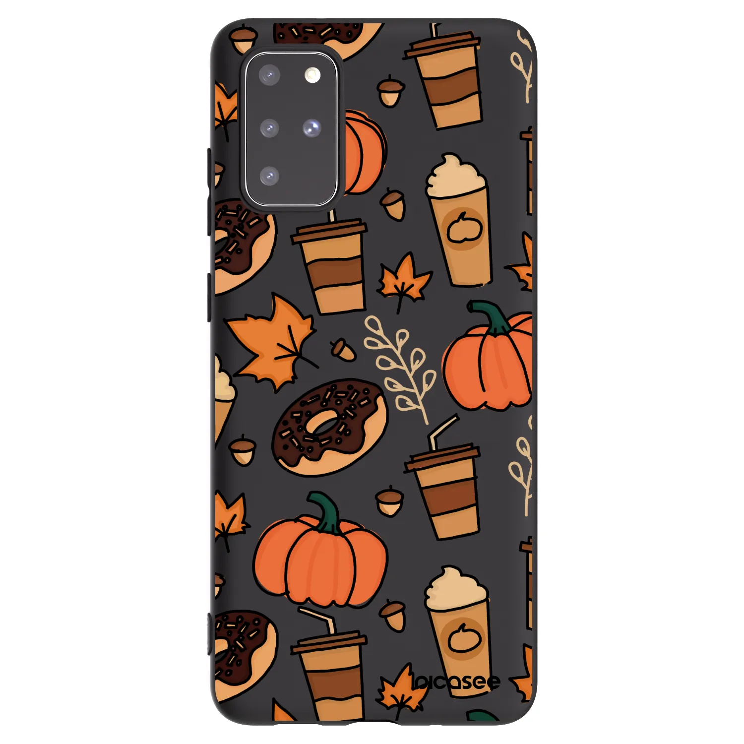 Picasee Μαύρη θήκη σιλικόνης για Samsung Galaxy S20+ G985F - Fallovers