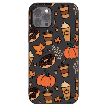 Picasee Μαύρη θήκη σιλικόνης για Apple iPhone 12 Pro Max - Fallovers
