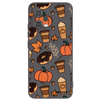 Picasee Μαύρη θήκη σιλικόνης για Xiaomi Poco X5 - Fallovers