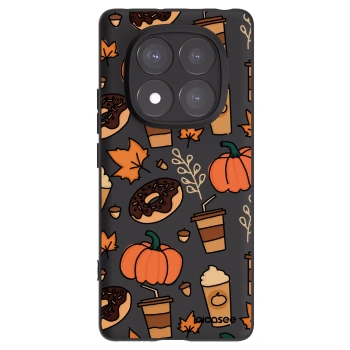 Picasee Μαύρη θήκη σιλικόνης για Xiaomi Redmi Note 14 Pro 5G - Fallovers