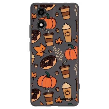 Picasee Μαύρη θήκη σιλικόνης για Motorola Moto E14 - Fallovers