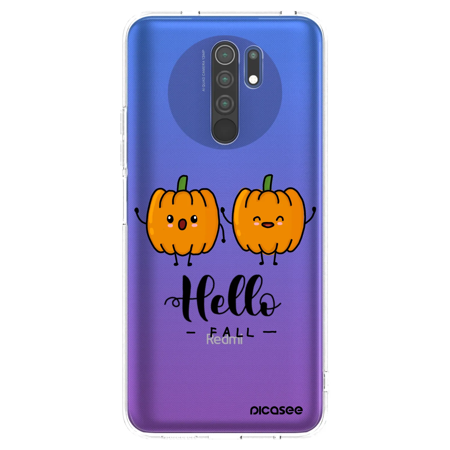 Picasee διαφανής θήκη σιλικόνης Xiaomi Redmi 9 - Hallo Fall