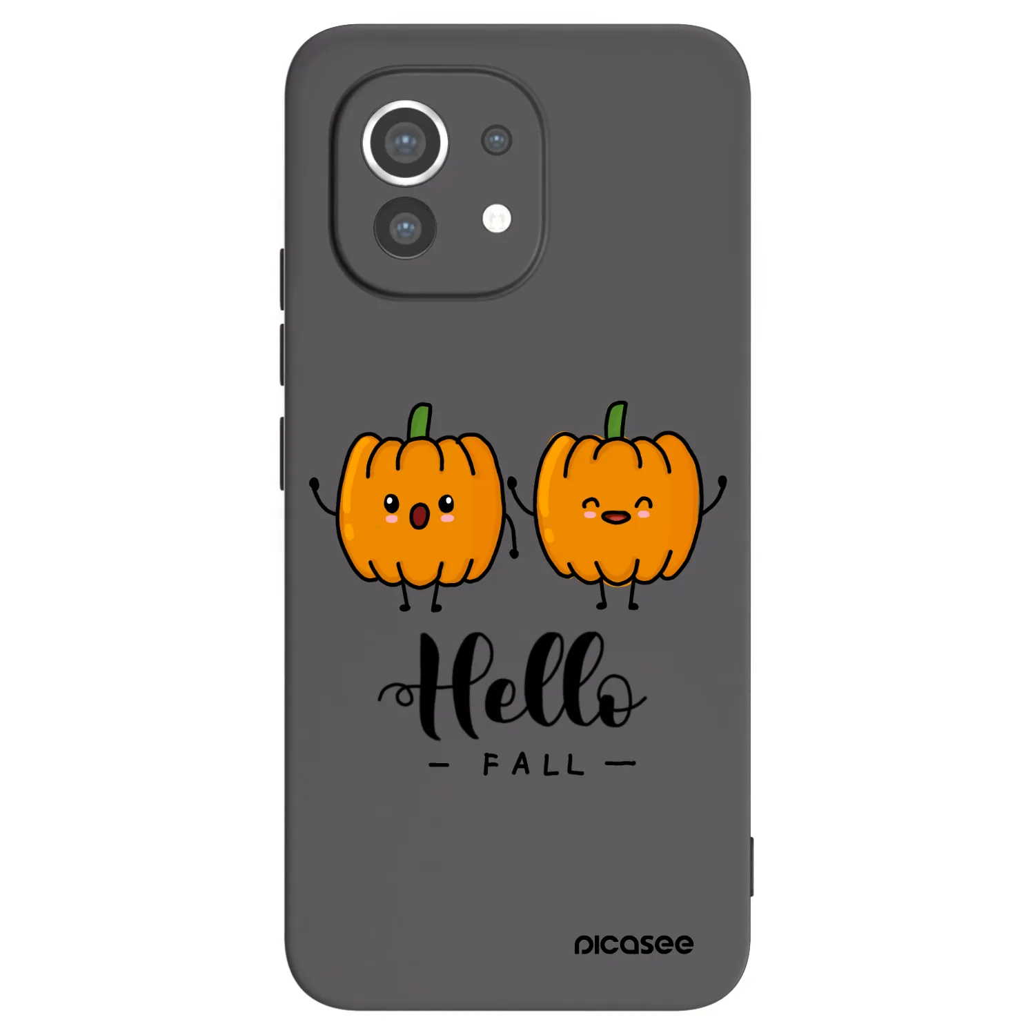 Picasee Μαύρη θήκη σιλικόνης για Xiaomi Mi 11 - Hallo Fall