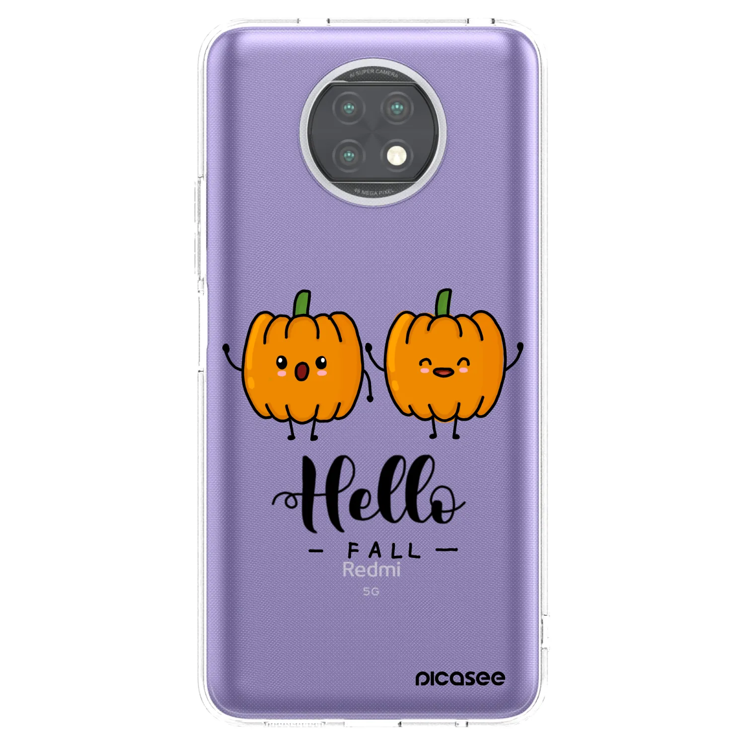 Picasee διαφανής θήκη σιλικόνης Xiaomi Redmi Note 9T - Hallo Fall