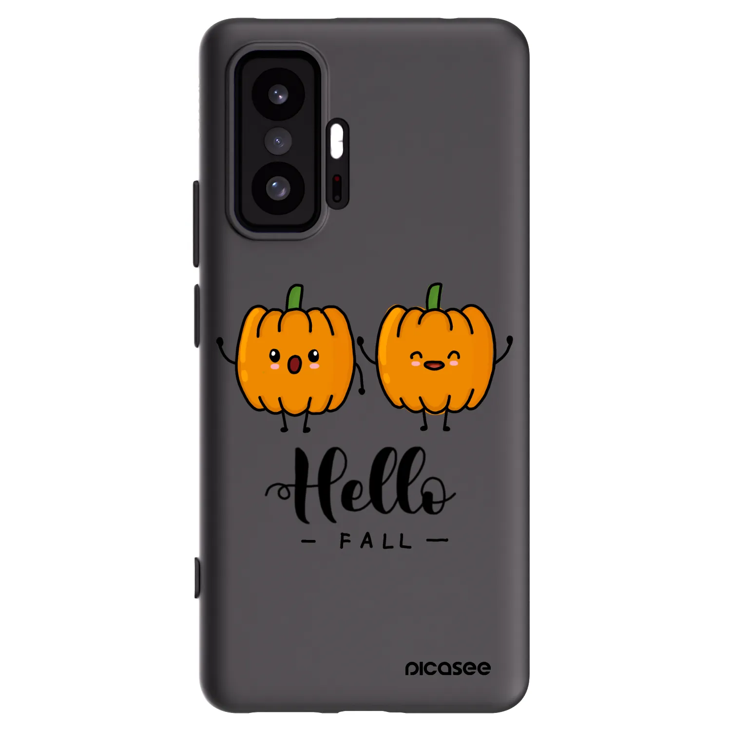 Picasee Μαύρη θήκη σιλικόνης για Xiaomi 11T - Hallo Fall