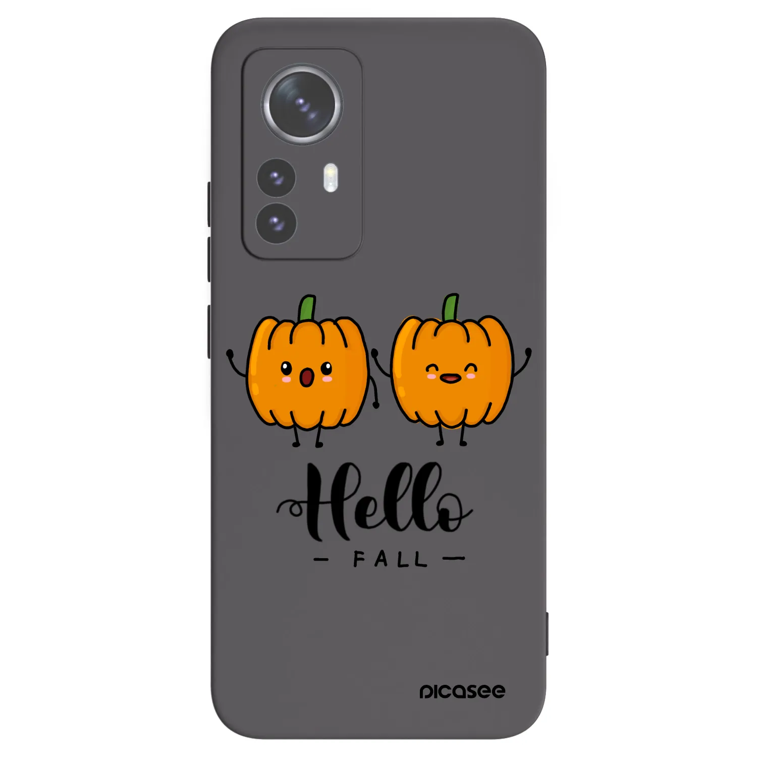 Picasee Μαύρη θήκη σιλικόνης για Xiaomi 12 Pro - Hallo Fall