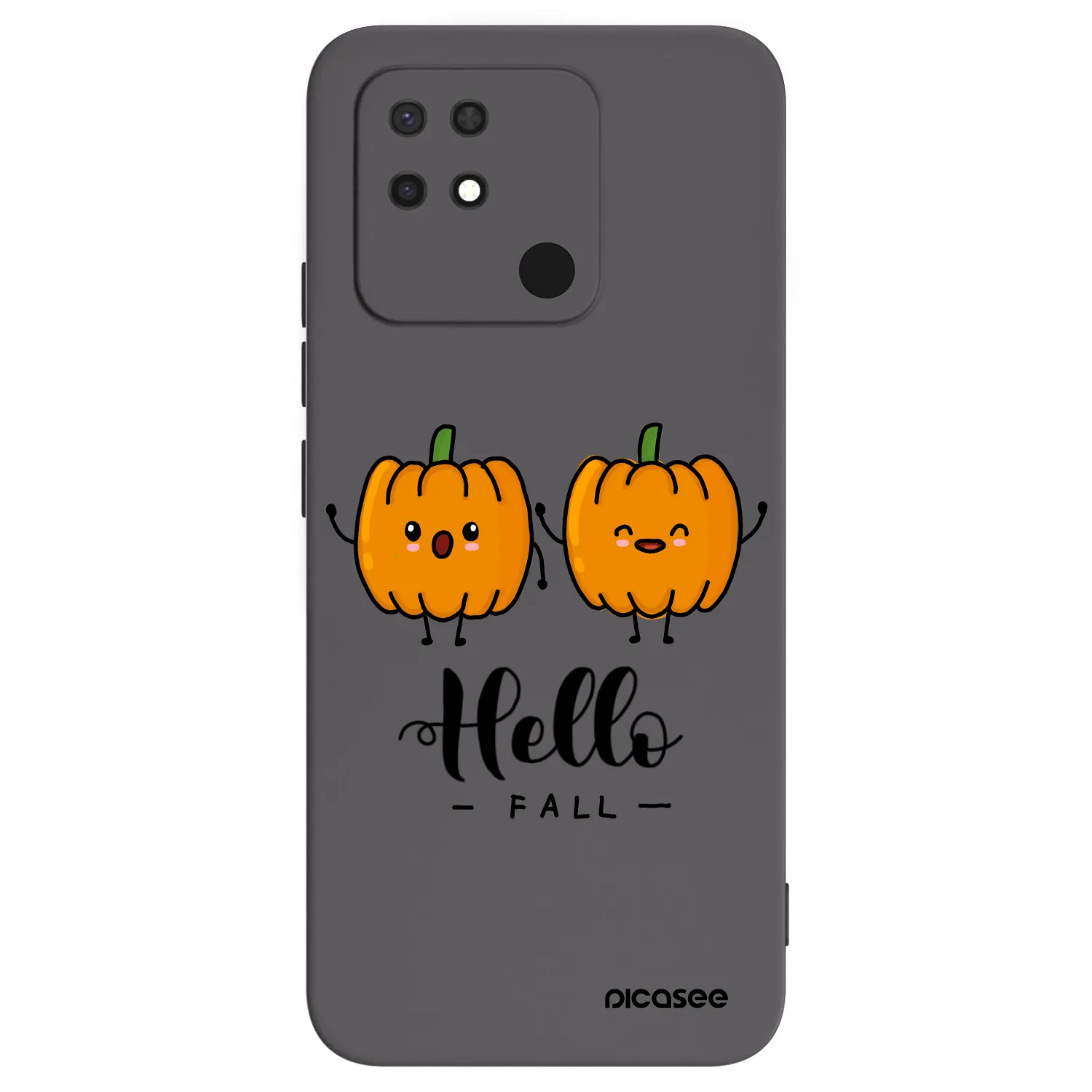 Picasee Μαύρη θήκη σιλικόνης για Xiaomi Redmi 10C - Hallo Fall