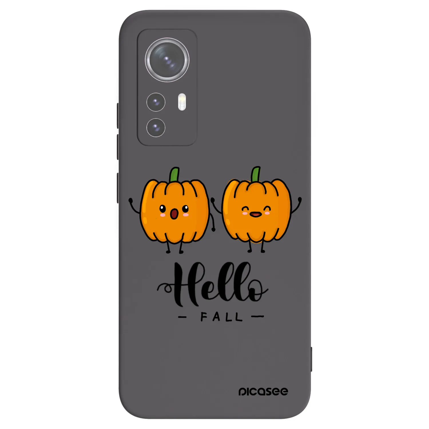 Picasee Μαύρη θήκη σιλικόνης για Xiaomi 12X - Hallo Fall