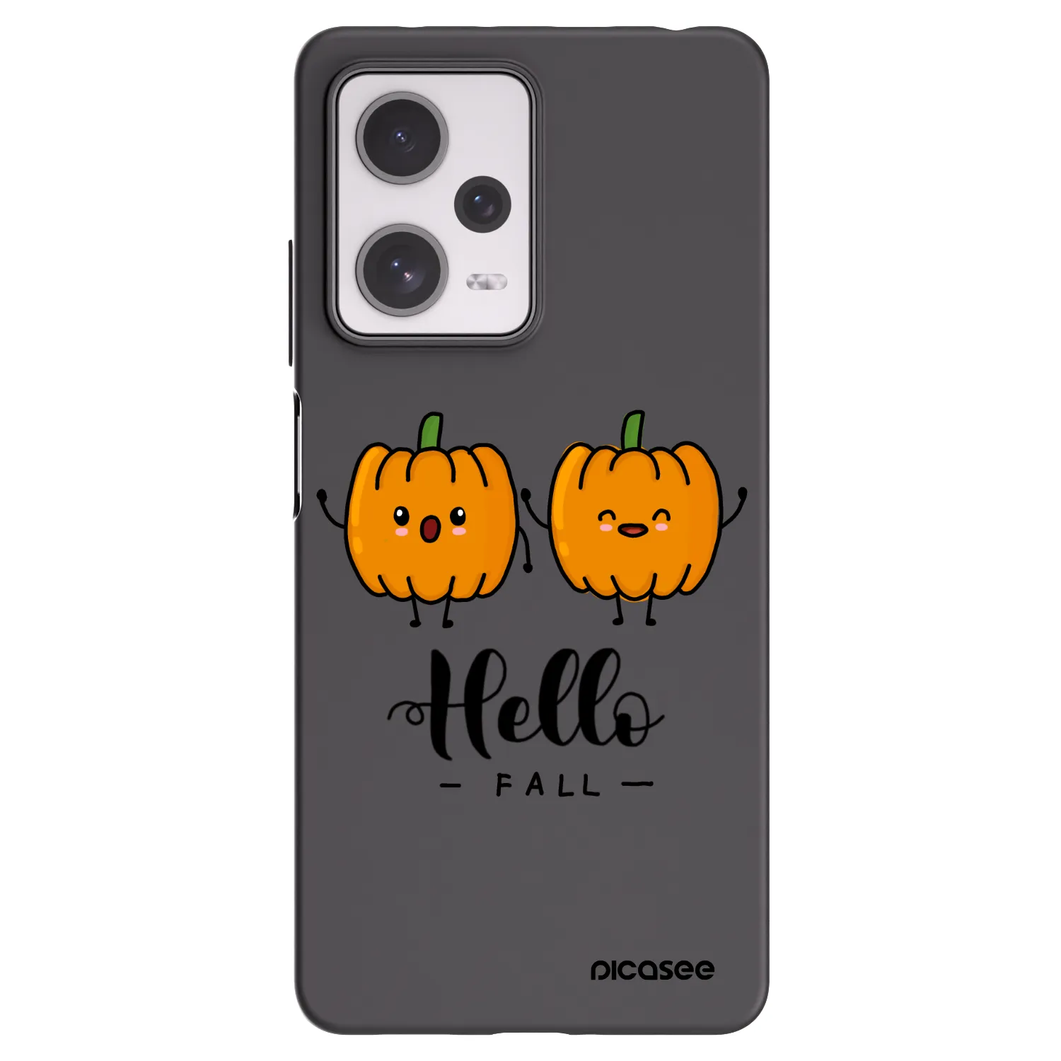 Picasee Μαύρη θήκη σιλικόνης για Xiaomi Redmi Note 12 Pro+ 5G - Hallo Fall