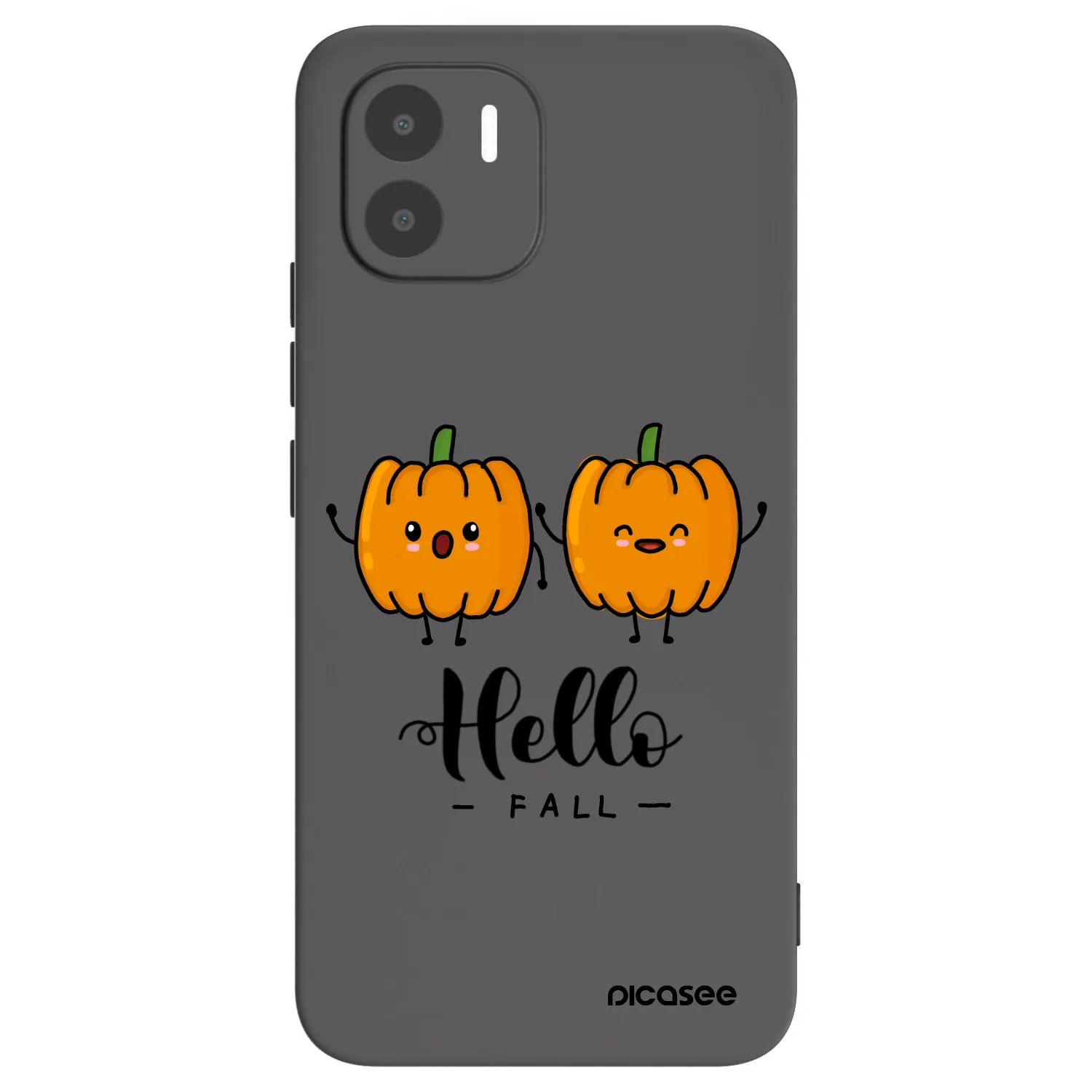 Picasee Μαύρη θήκη σιλικόνης για Xiaomi Redmi A2 - Hallo Fall