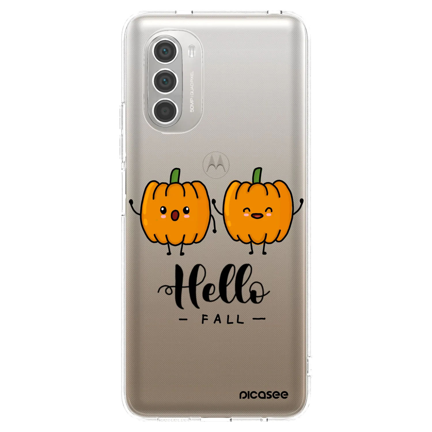 Picasee διαφανής θήκη σιλικόνης Motorola Moto G51 - Hallo Fall