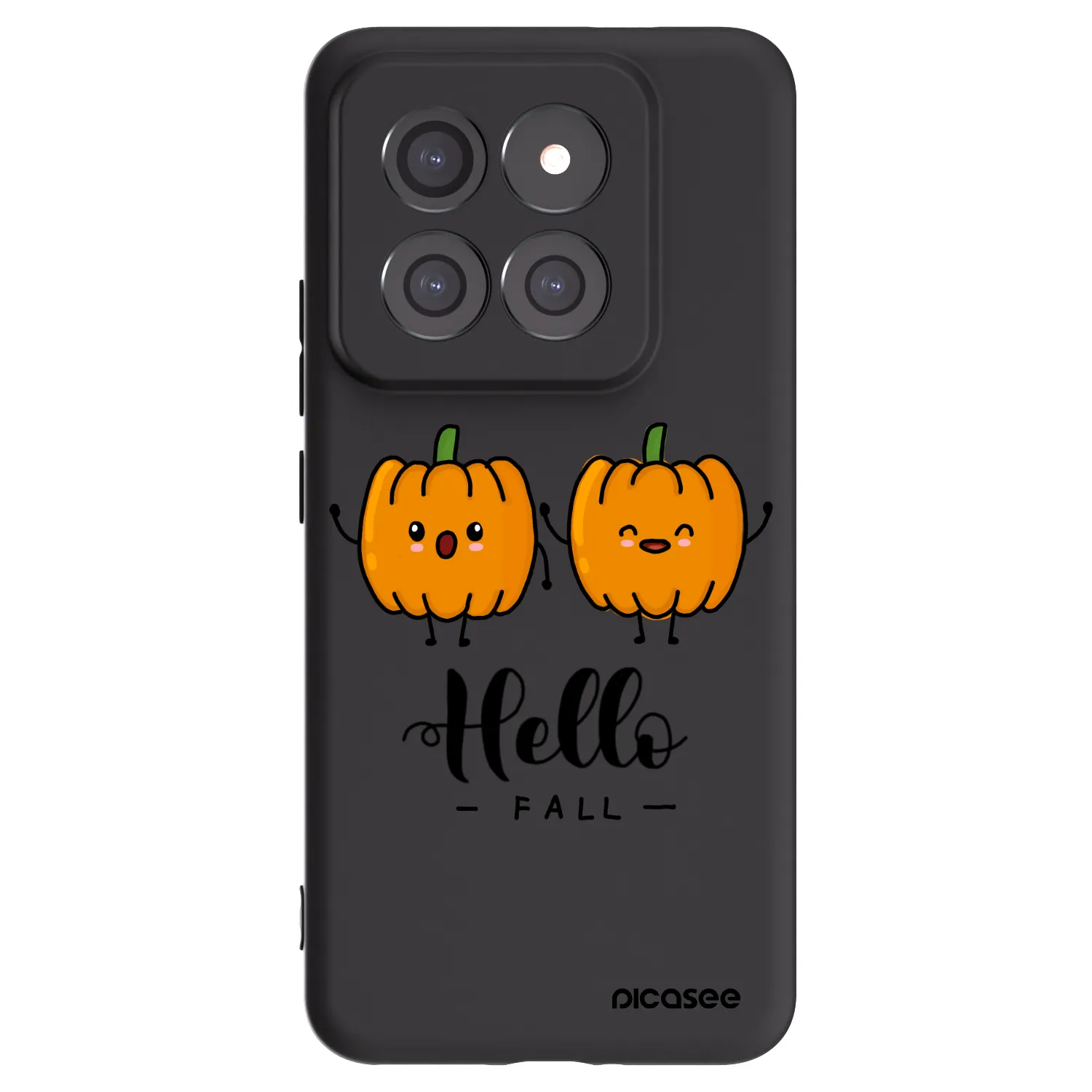 Picasee Μαύρη θήκη σιλικόνης για Xiaomi 14 Pro - Hallo Fall