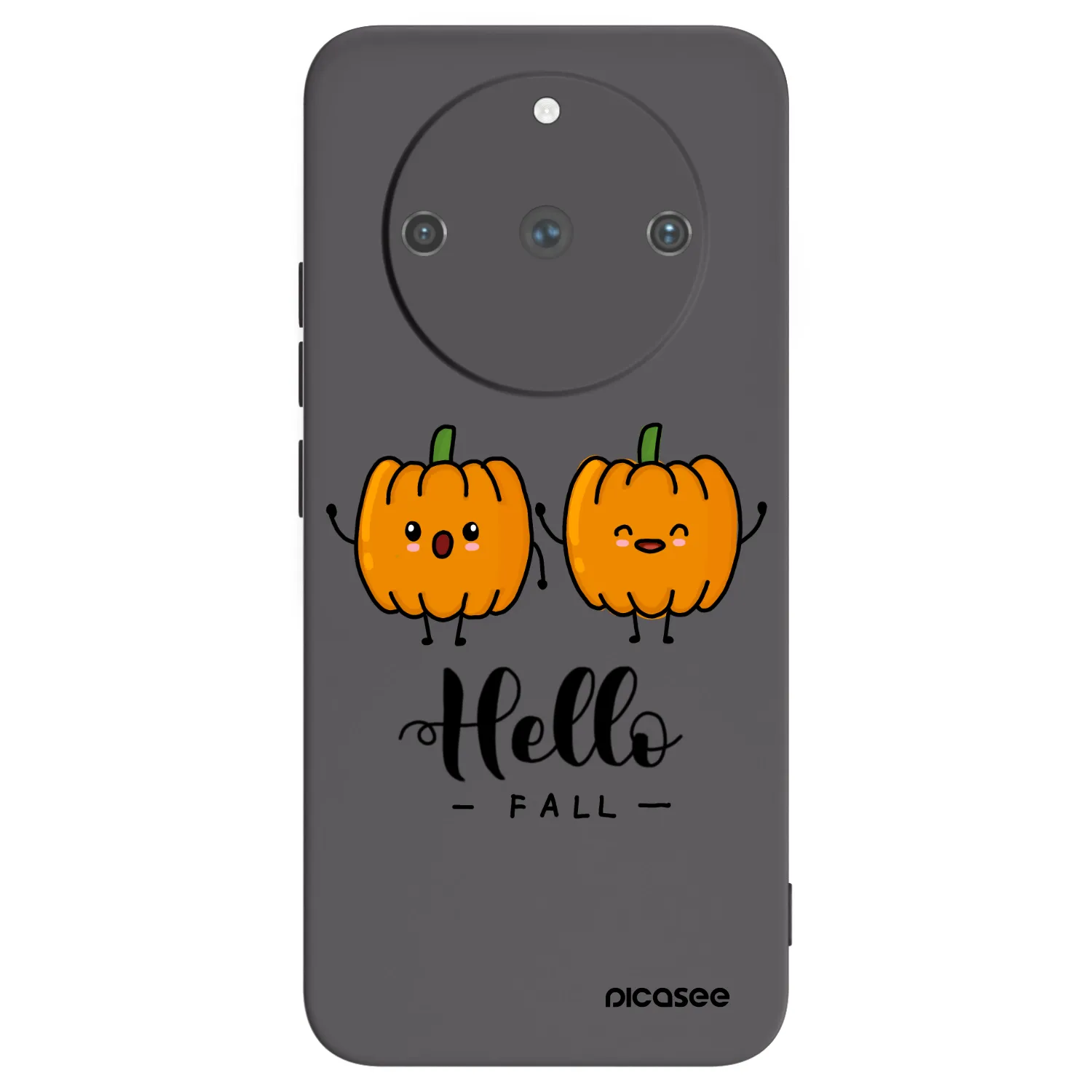 Picasee Μαύρη θήκη σιλικόνης για Realme 11 Pro+ - Hallo Fall
