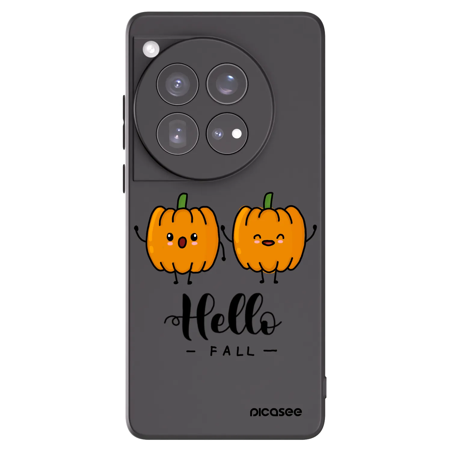 Picasee Μαύρη θήκη σιλικόνης για OnePlus 12 5G - Hallo Fall