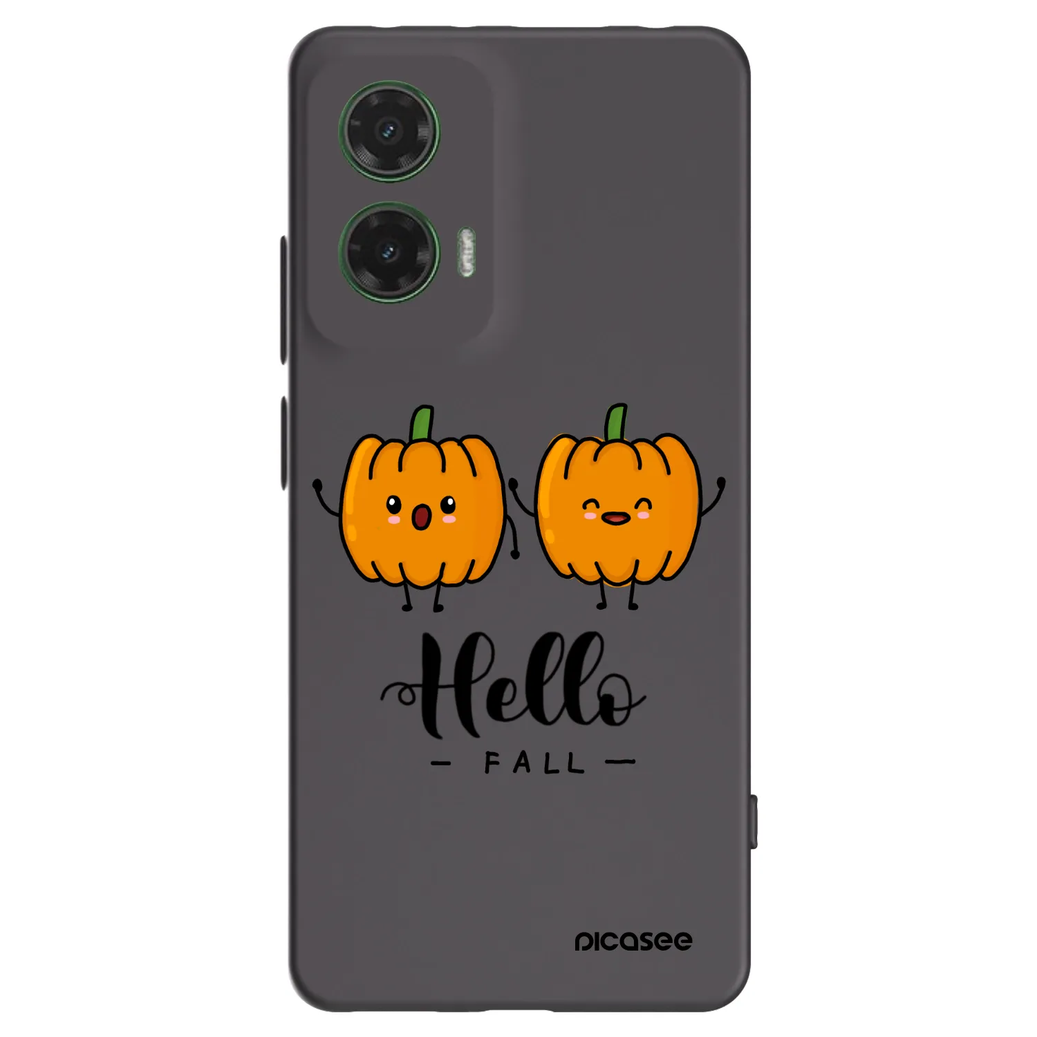 Picasee Μαύρη θήκη σιλικόνης για Motorola Moto G35 5G - Hallo Fall