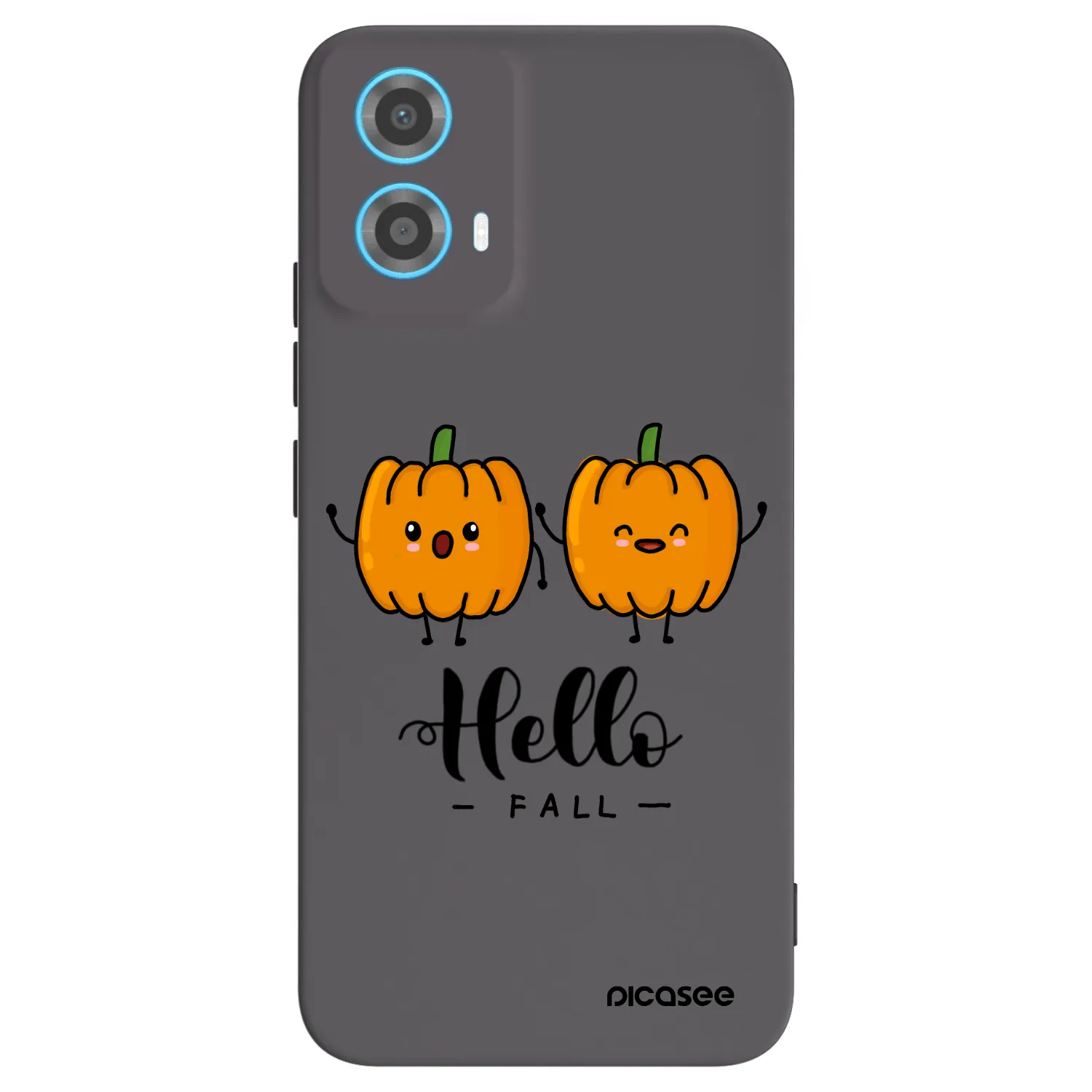 Picasee Μαύρη θήκη σιλικόνης για Motorola Moto G34 5G - Hallo Fall