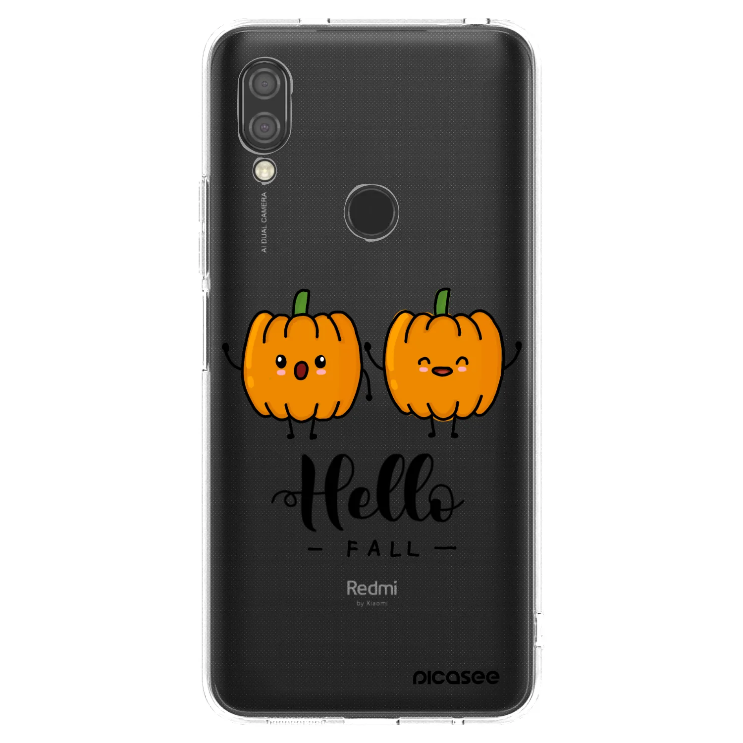 Picasee διαφανής θήκη σιλικόνης Xiaomi Redmi 7 - Hallo Fall