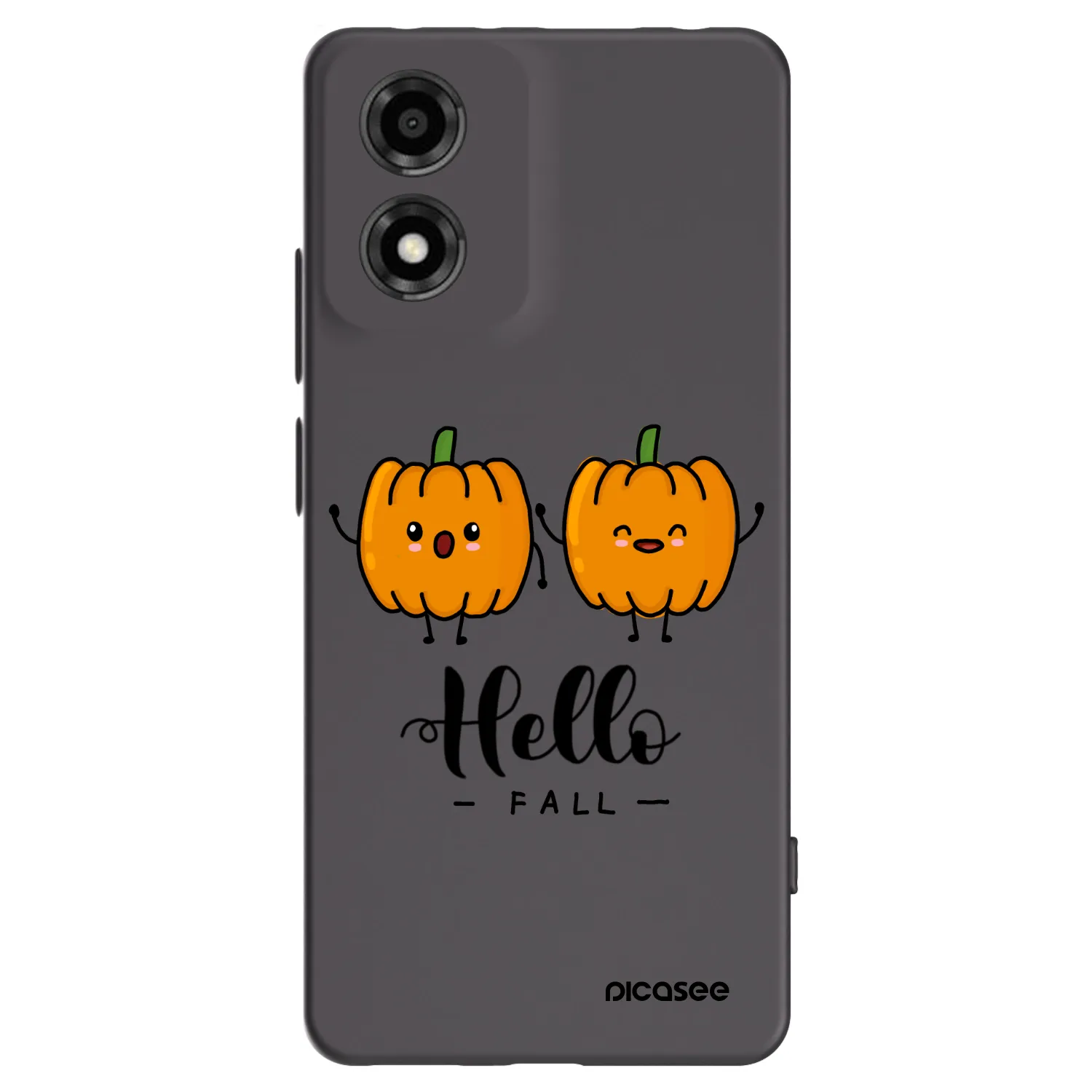 Picasee Μαύρη θήκη σιλικόνης για Motorola Moto E14 - Hallo Fall