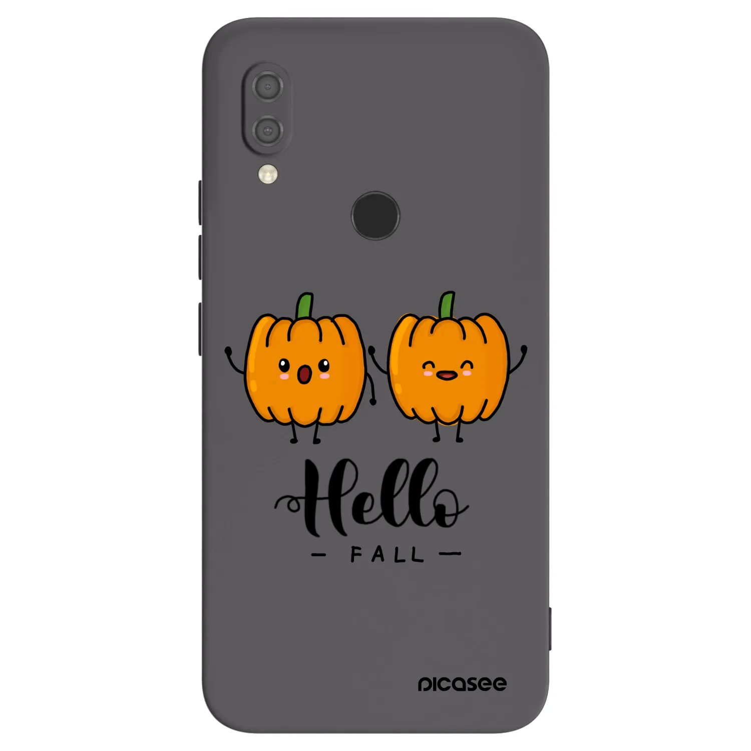 Picasee Μαύρη θήκη σιλικόνης για Xiaomi Redmi 7 - Hallo Fall