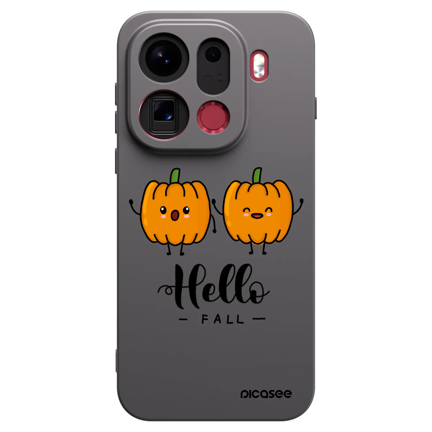Picasee Μαύρη θήκη σιλικόνης για OPPO Find X9 Pro - Hallo Fall
