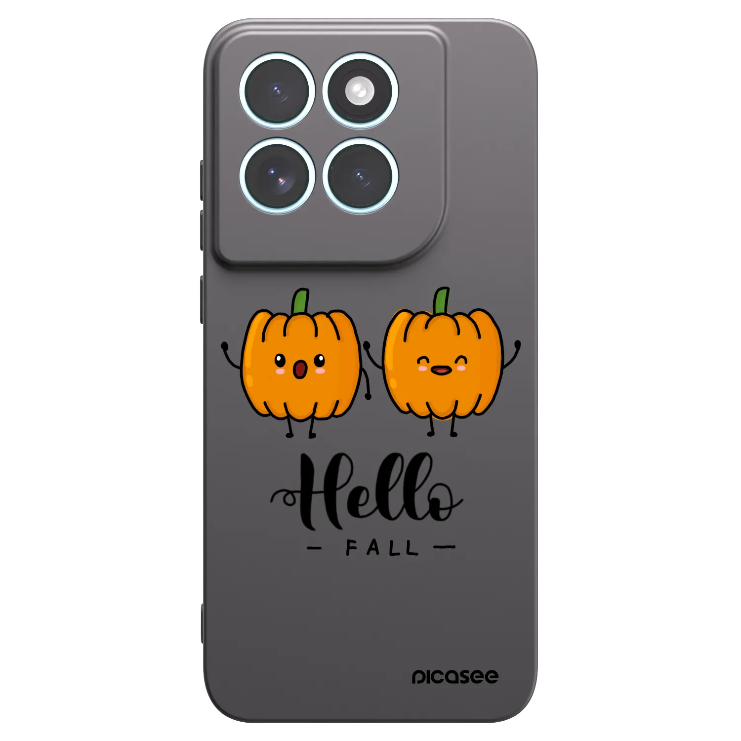 Picasee Μαύρη θήκη σιλικόνης για Motorola Edge 70 Fusion - Hallo Fall