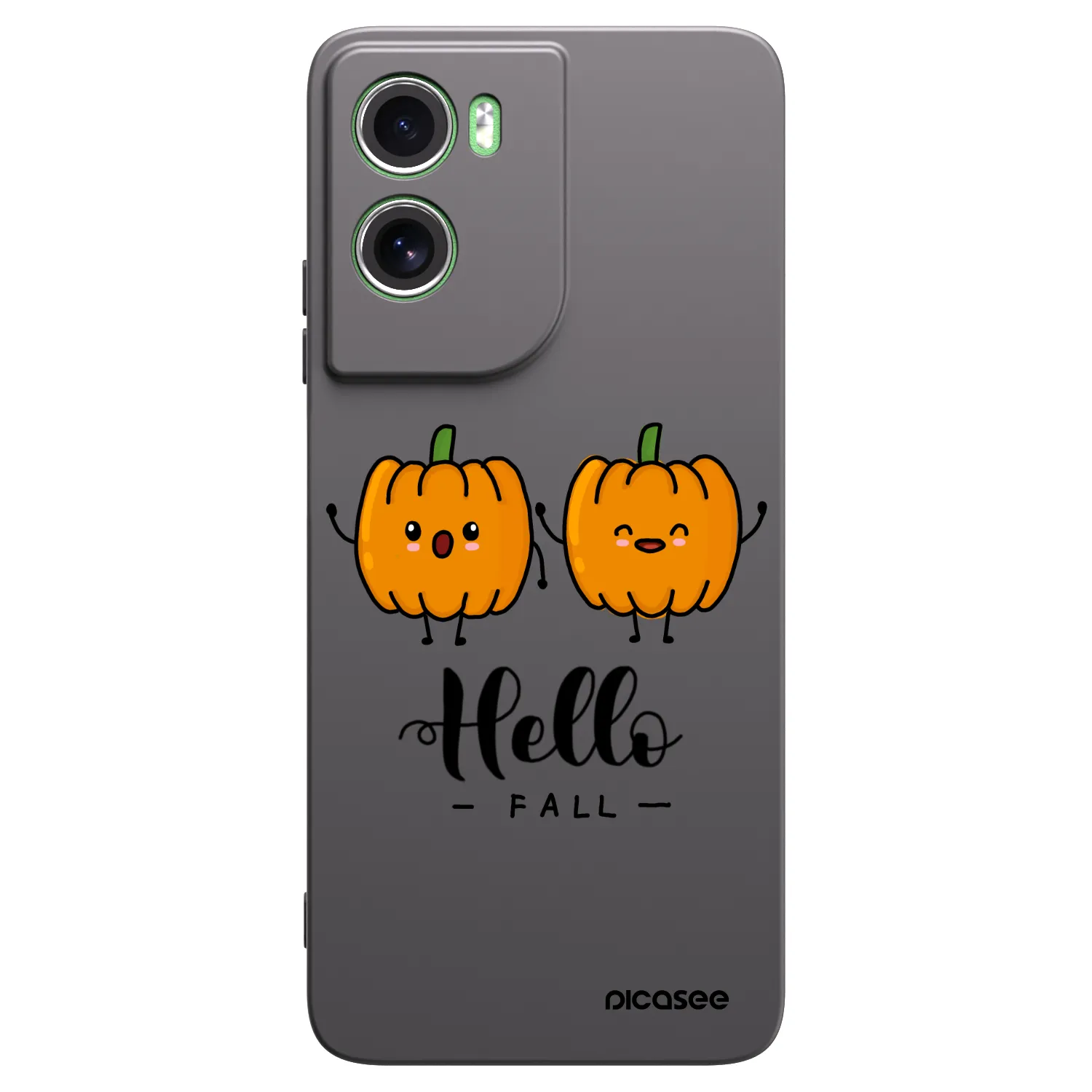 Picasee Μαύρη θήκη σιλικόνης για Motorola Moto G06 - Hallo Fall