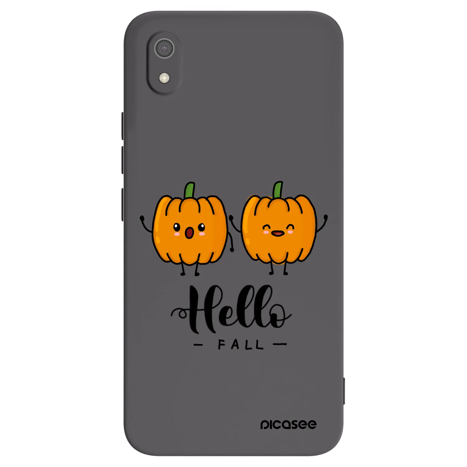 Picasee Μαύρη θήκη σιλικόνης για Xiaomi Redmi 7A - Hallo Fall