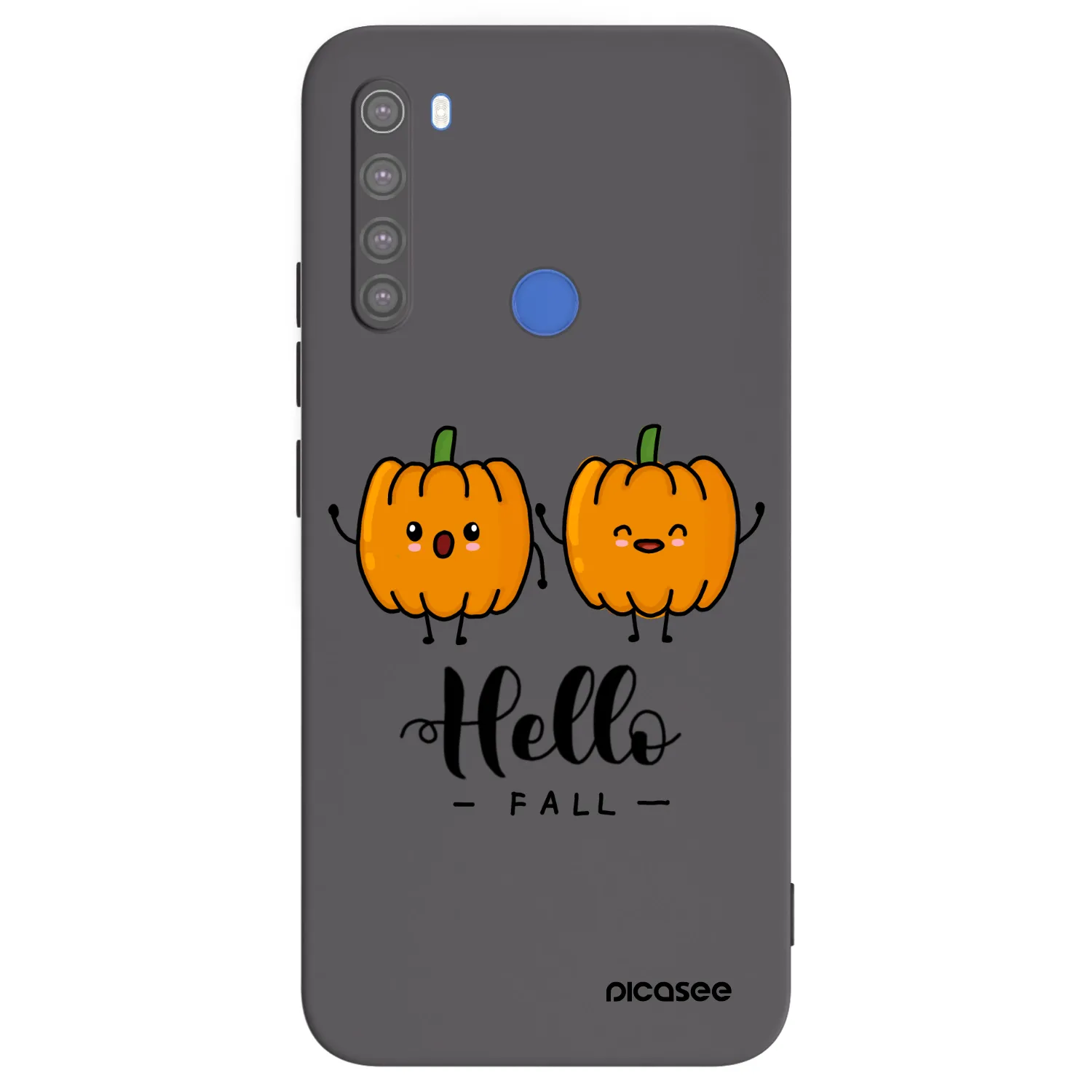 Picasee Μαύρη θήκη σιλικόνης για Xiaomi Redmi Note 8T - Hallo Fall