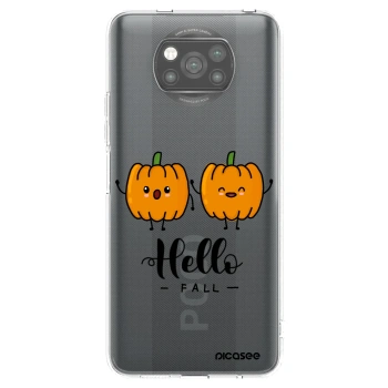 Picasee Μαύρη θήκη σιλικόνης για Xiaomi Poco X3 Pro - Hallo Fall