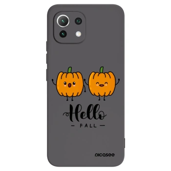 Picasee Μαύρη θήκη σιλικόνης για Xiaomi Mi 11 Lite - Hallo Fall