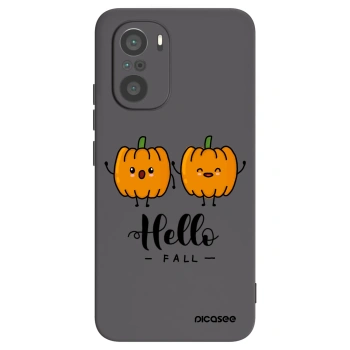 Picasee Μαύρη θήκη σιλικόνης για Xiaomi Poco F3 - Hallo Fall