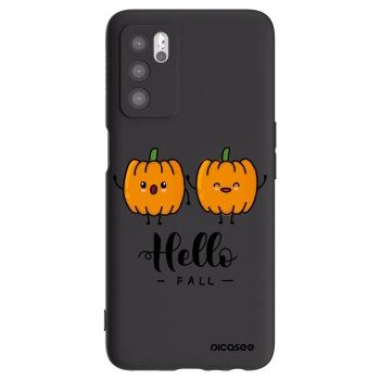 Picasee Μαύρη θήκη σιλικόνης για OPPO A16s - Hallo Fall