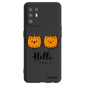 Picasee Μαύρη θήκη σιλικόνης για OPPO A94 5G - Hallo Fall