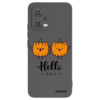 Picasee Μαύρη θήκη σιλικόνης για Xiaomi Poco X5 - Hallo Fall