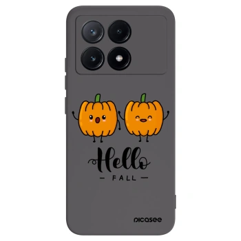 Picasee Μαύρη θήκη σιλικόνης για Xiaomi Poco X6 Pro - Hallo Fall