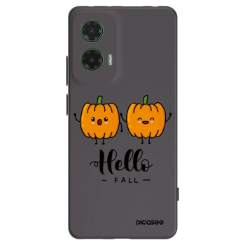 Picasee Μαύρη θήκη σιλικόνης για Motorola Moto G35 5G - Hallo Fall
