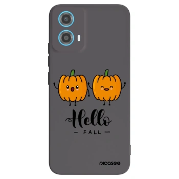 Picasee Μαύρη θήκη σιλικόνης για Motorola Moto G34 5G - Hallo Fall
