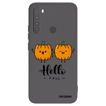 Picasee Μαύρη θήκη σιλικόνης για Xiaomi Redmi Note 8 - Hallo Fall