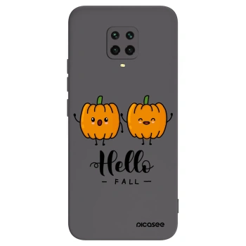 Picasee Μαύρη θήκη σιλικόνης για Xiaomi Redmi Note 9S - Hallo Fall