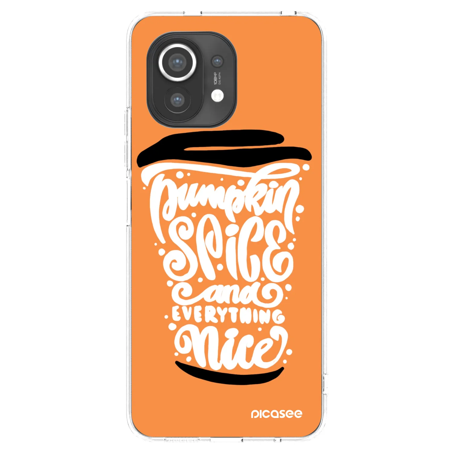 Picasee διαφανής θήκη σιλικόνης Xiaomi Mi 11 - Pumpkin coffee