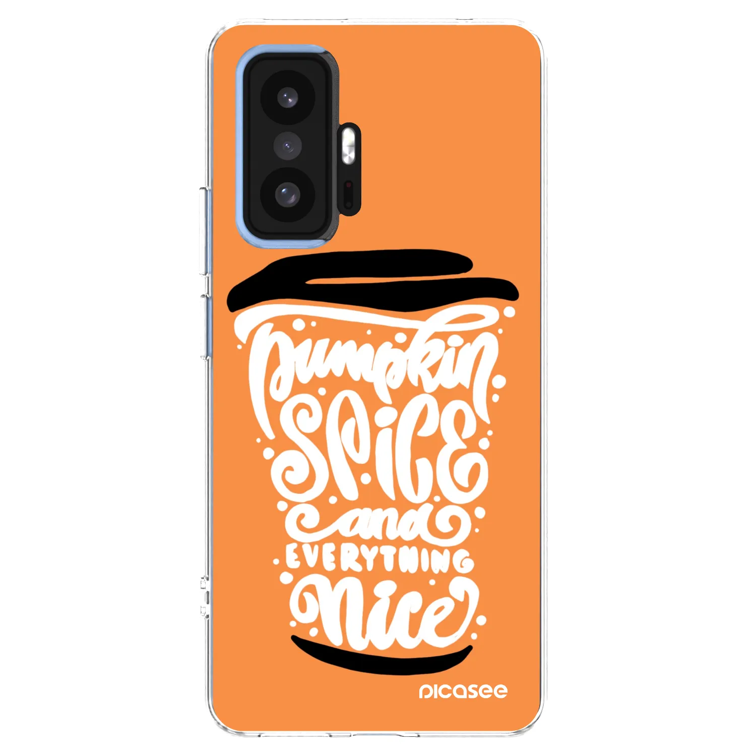 Picasee διαφανής θήκη σιλικόνης Xiaomi 11T - Pumpkin coffee