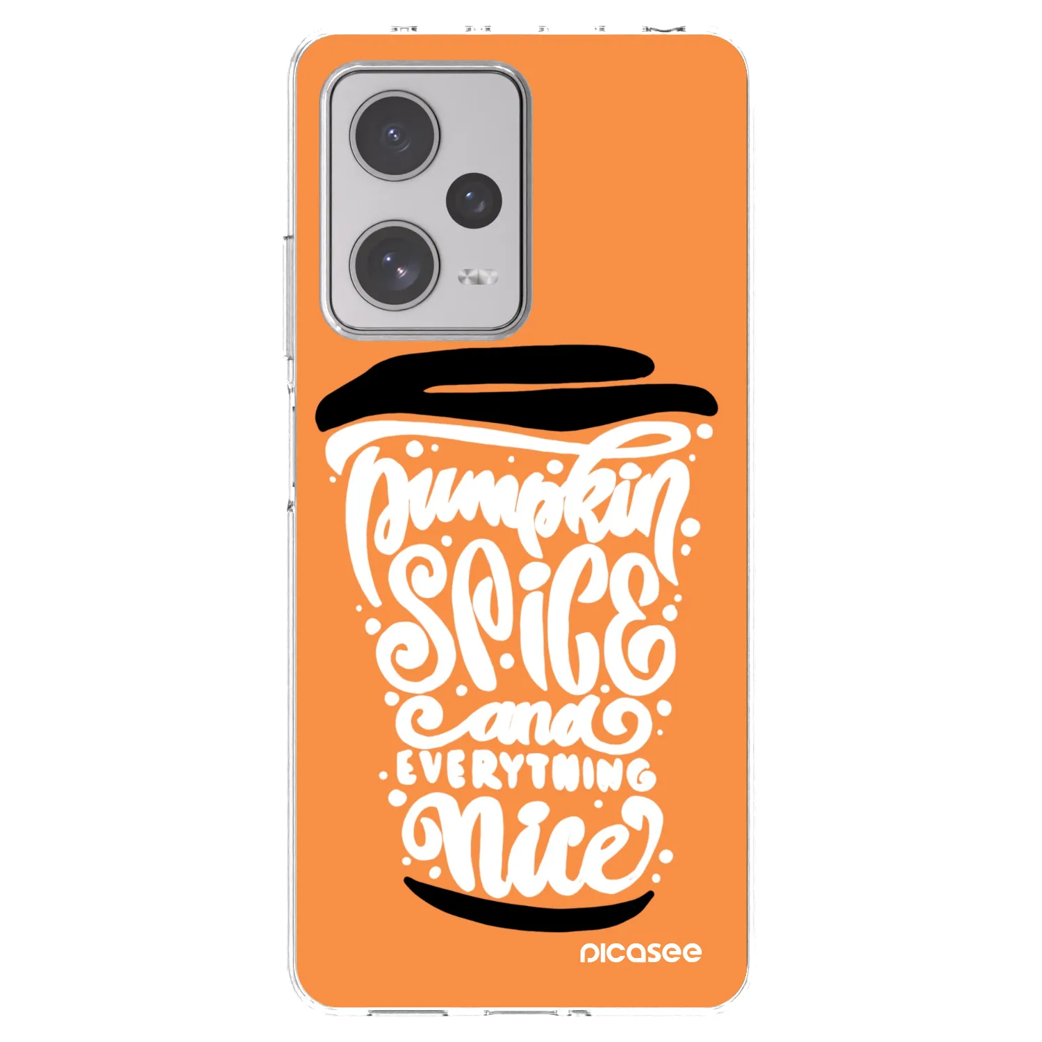 Picasee διαφανής θήκη σιλικόνης Xiaomi Redmi Note 12 Pro+ 5G - Pumpkin coffee
